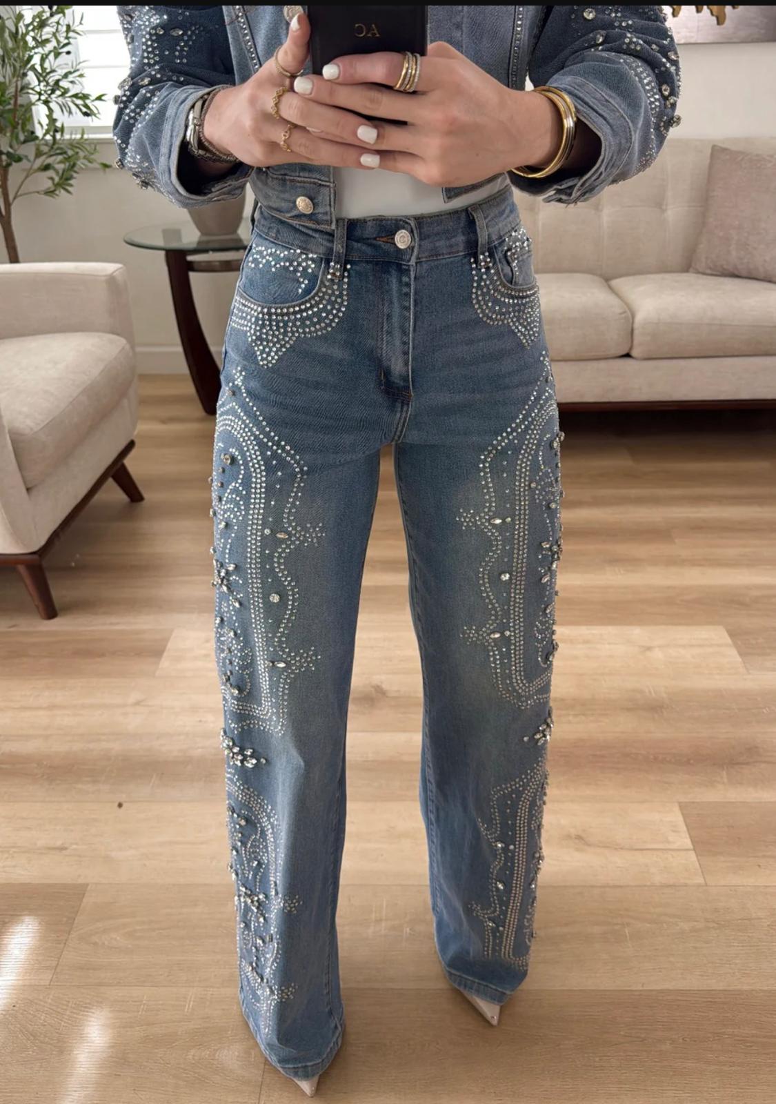 PEARL DENIM PANTS